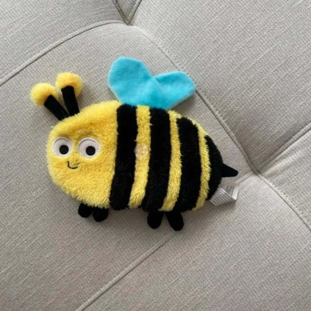 Plush Bee Crinkle Dog Toy